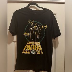 Green Bay Packers Junk Food Disney Star Wars Empire Title Crawl T-Shirt - Black